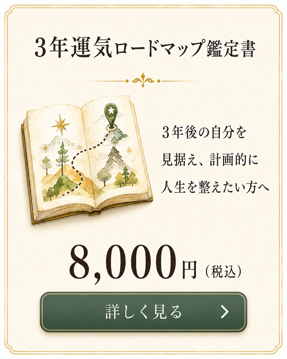 3年運気ロードマップ鑑定書