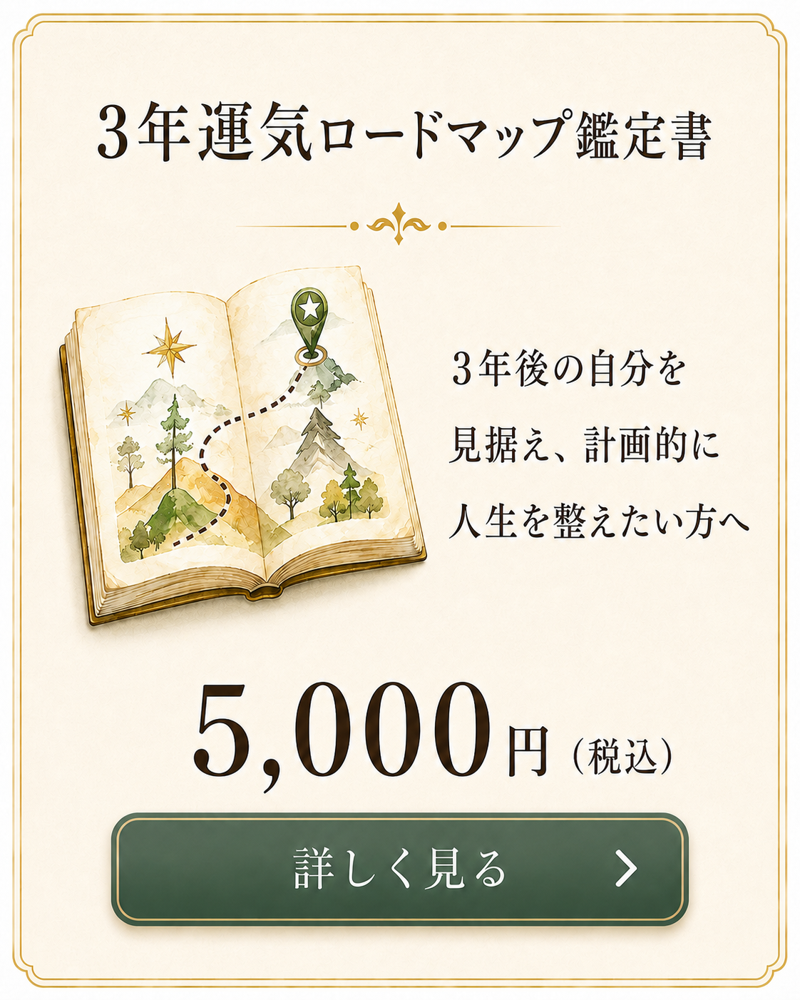 3年運気ロードマップ鑑定書